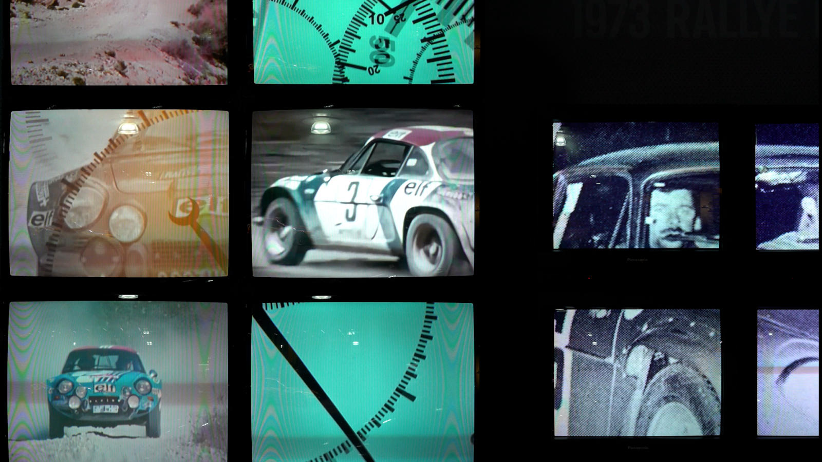 Image of An ambitious CRT TV Wall with 51 synchronised CRT monitors