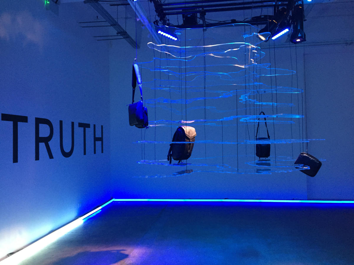 Groundtruth - lighting design for ethical bag launch