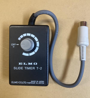 Interval timer for Kodak S-AV and Elmo Omnigraphic