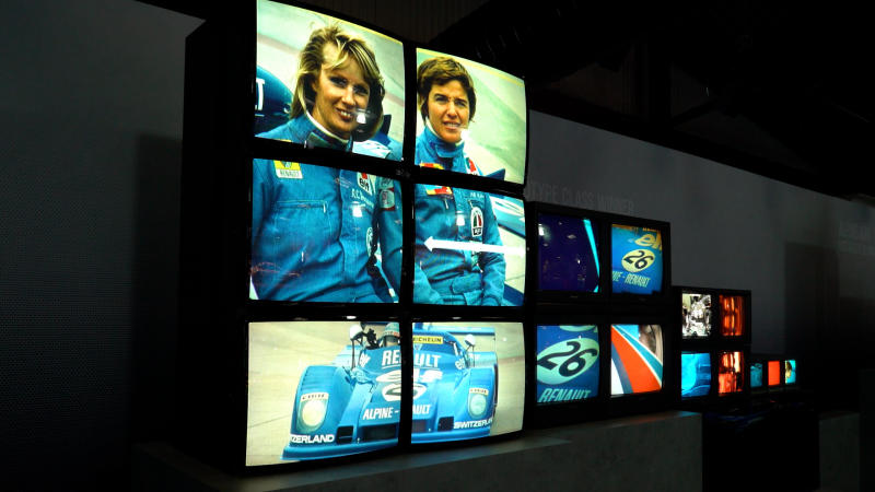 Image of A TV Wall with 51 synchronised CRT monitors