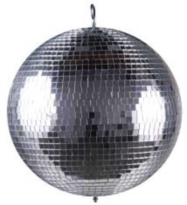 Image of Mirrorball 20cm with battery operated rotator