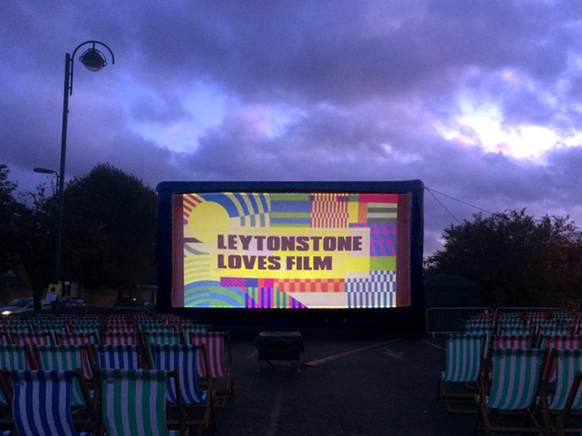 Outdoor cinema in Higham Hill Insight Lighting Ltd - London for Leytonstone Loves Film