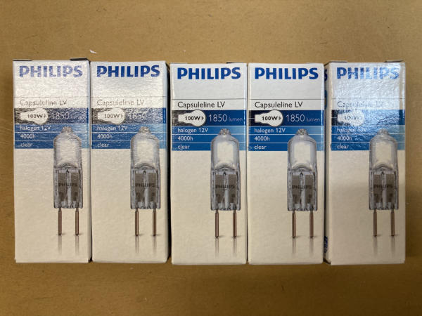 Phillips 100W GY6.35 12V bulbs