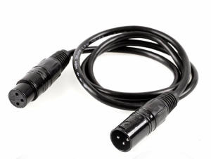 xlr 3 pin extension male to female 